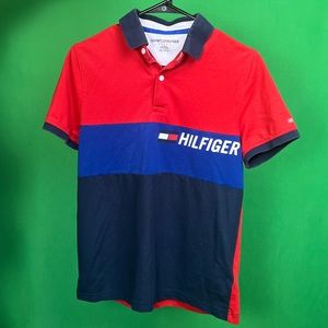 Tommy Hilfiger Boys Retro Multicolored collared Tshirt